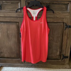 Nike Dri-fit Racerback Coral Athletic Top